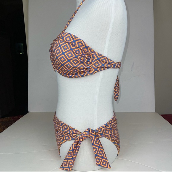 KORAL Swim Bikini Set Bandeau Top Tie Bottom S - Picture 6 of 17
